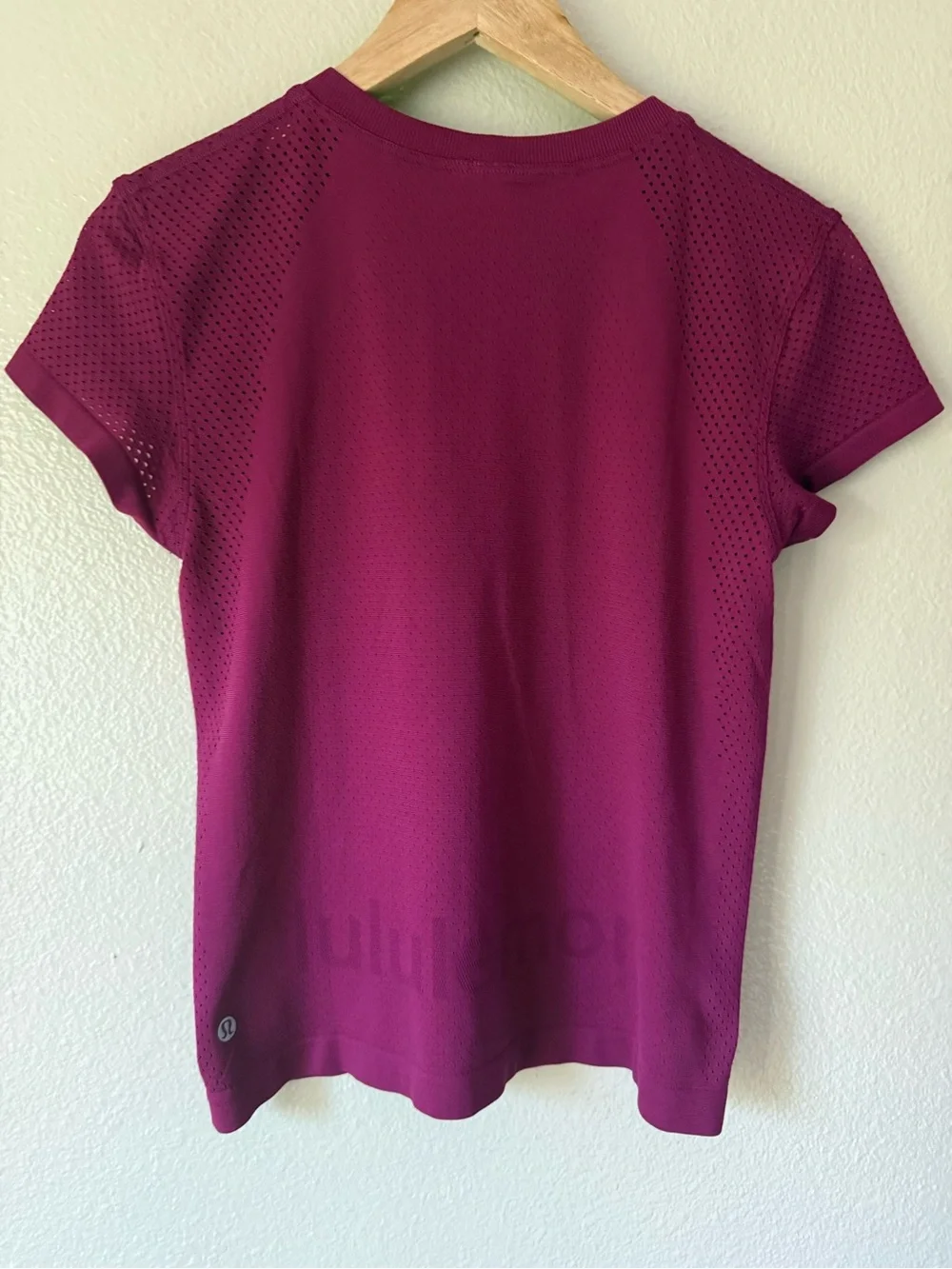 lululemon athletica Short Sleeve Active Tee in Magenta